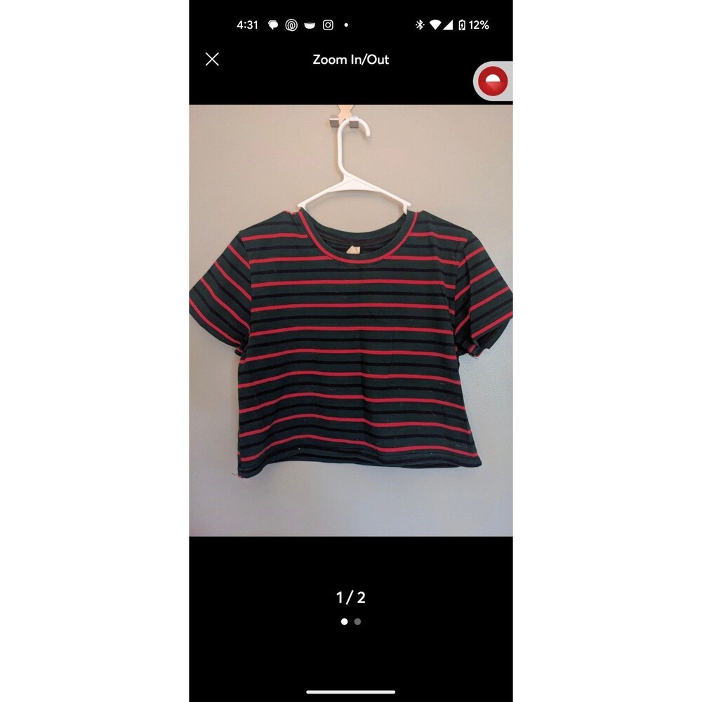 Striped crop top